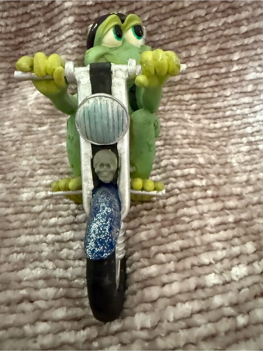 Vintage Holland Studio Sprogz Frogs Biker Motorcycle Frog Figurine 3 1/4